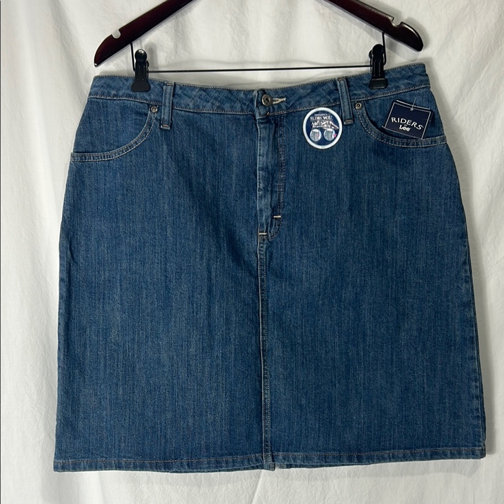 Riders by Lee Dark Blue Denim Mini Skirt